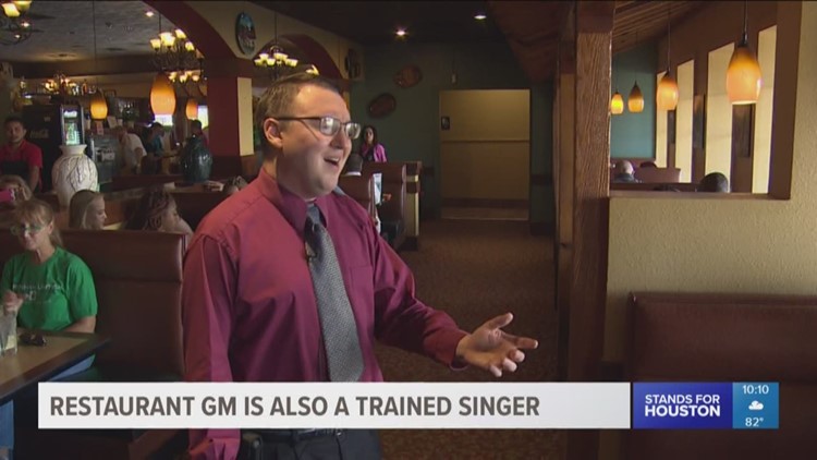 restaurant general manager is also a trained singer