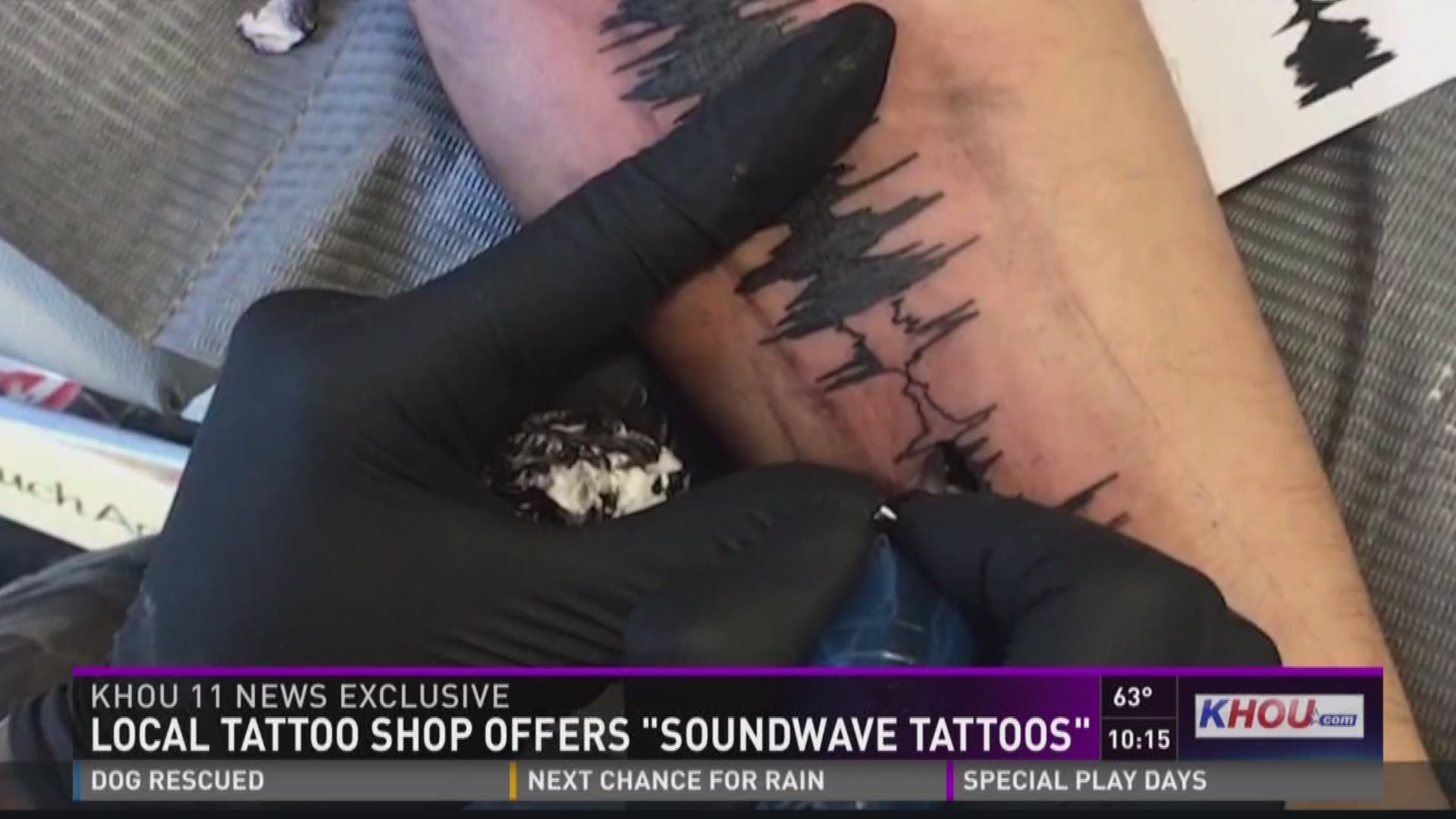 Local tattoo shop offers 'soundwave tattoos' 