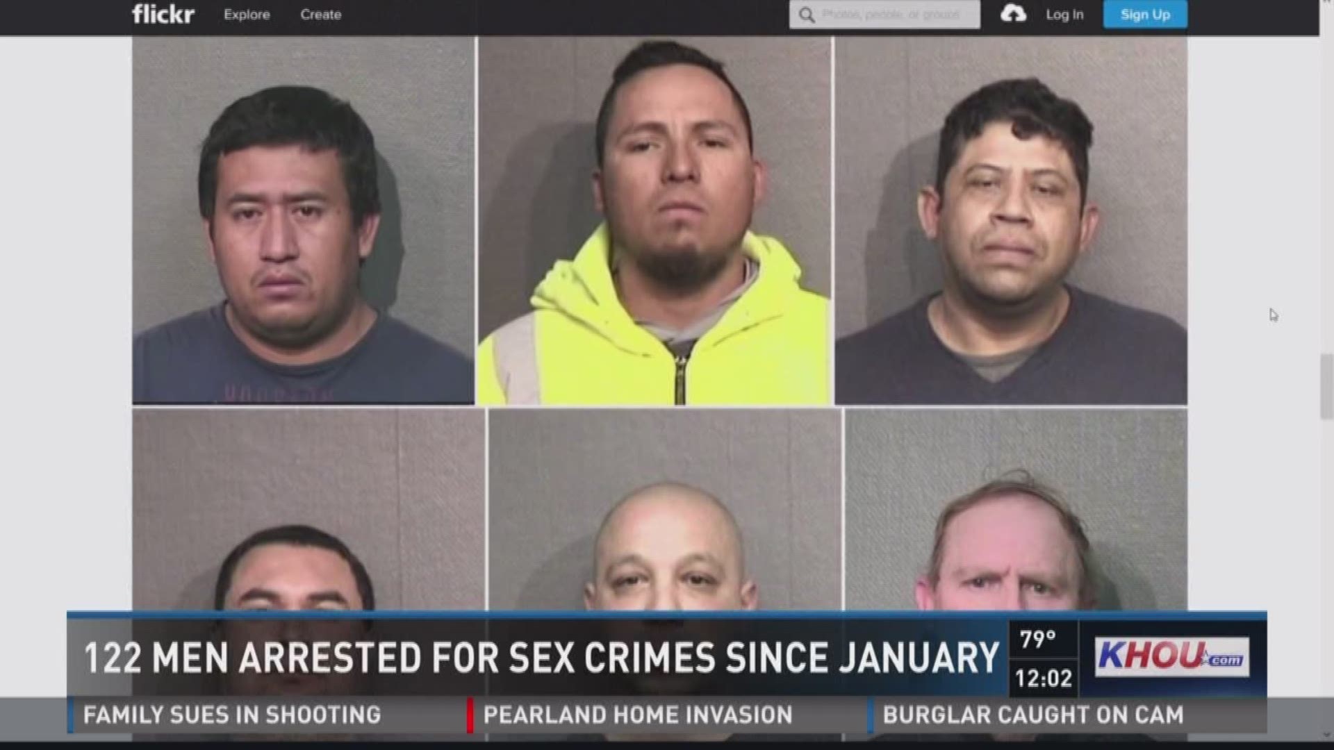 The Houston Police Department made the arrests from Jan. 1 to March 31 in an effort to crack down on human trafficking.