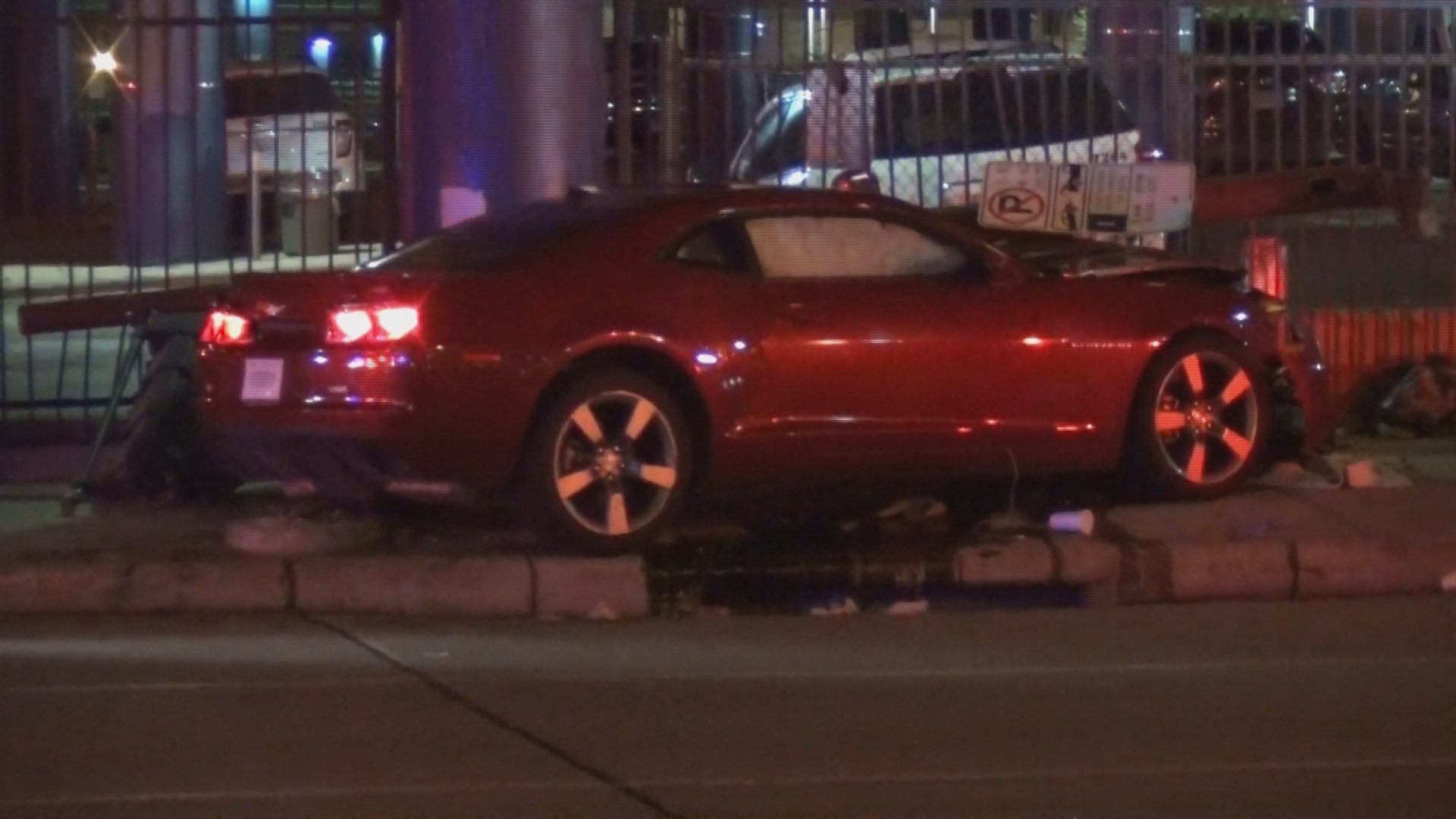 Witnesses help push car off homeless man after crash in downtown | khou.com