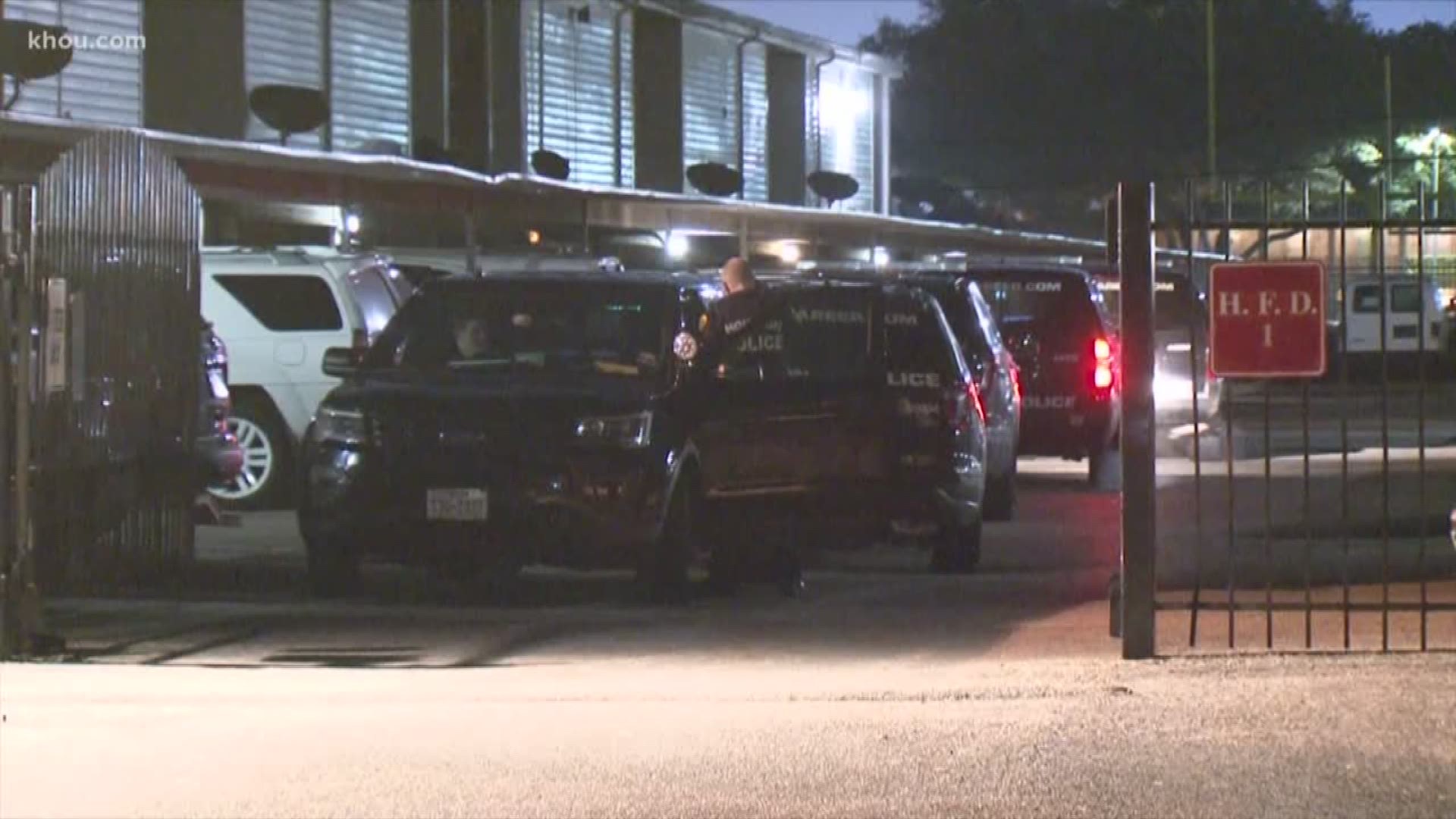 UPDATE: A man who had been barricaded inside a southwest Houston apartment gave himself up shortly after this report.