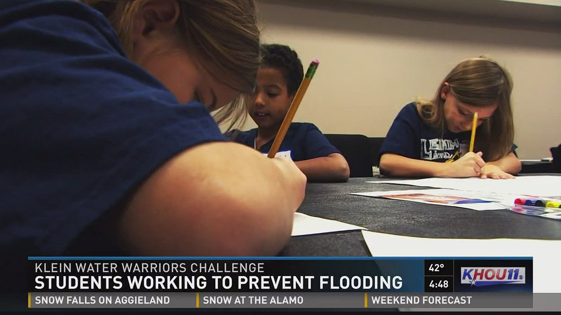 The Klein ISD Water Warriors Challenge is a competition for students to come up with a plan to build a home that won't flood.