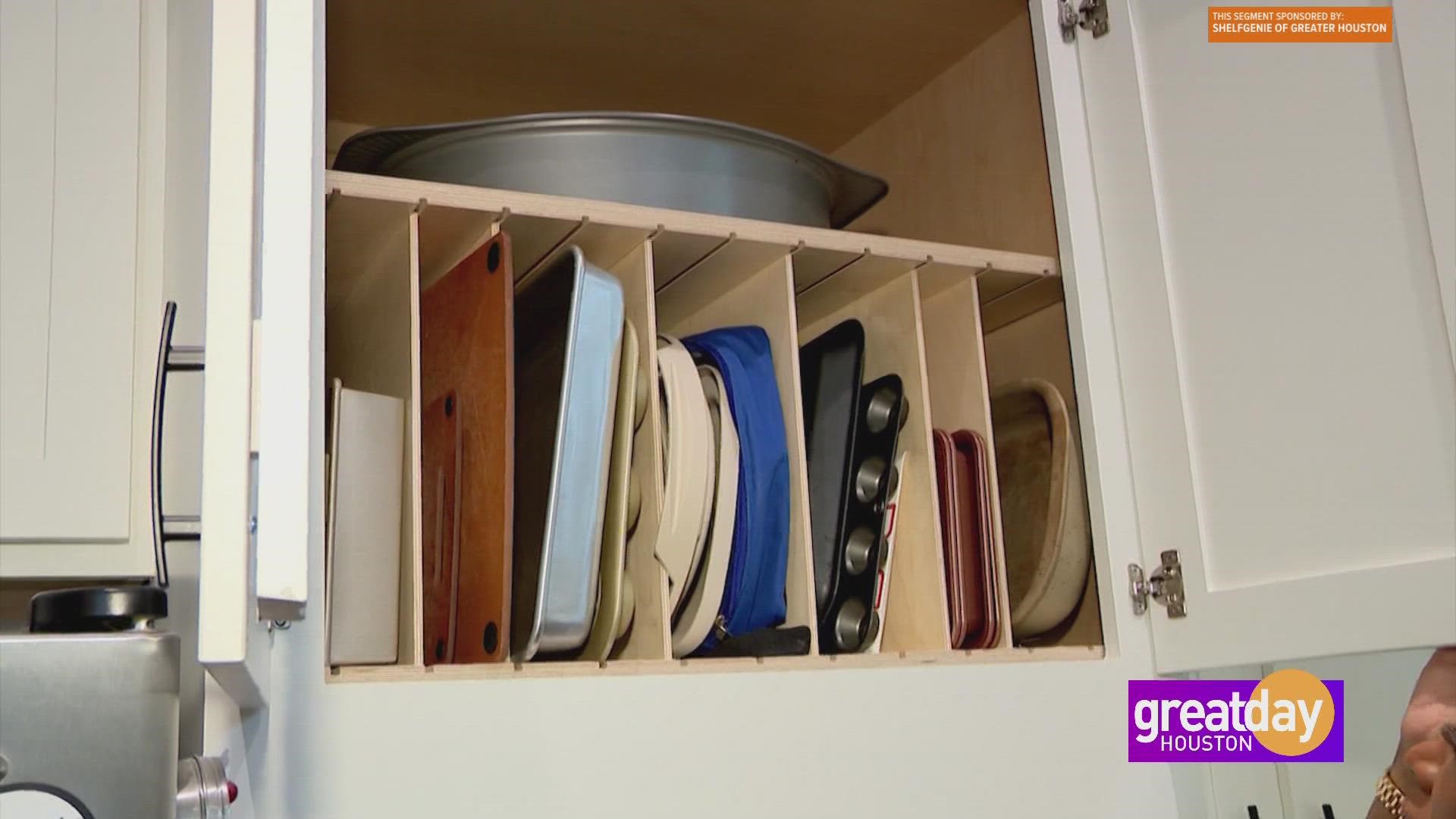 Kitchen Organization with ShelfGenie Custom Shelves:  Installation Day