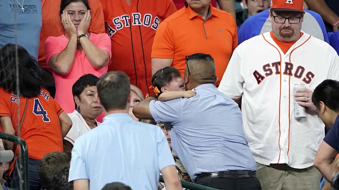 Child hit by line drive at Astros game, Cubs batter breaks down sobbing