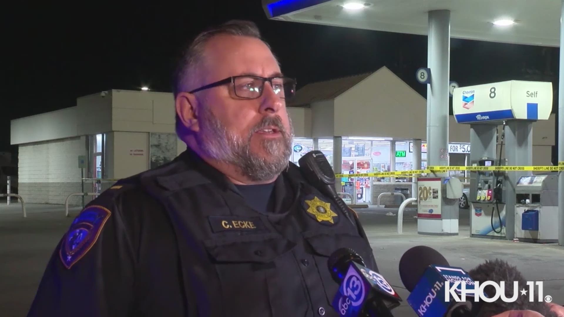 Deputies are investigating the circumstances of a shooting after three women pulled into a gas station and said they had been wounded following an altercation.