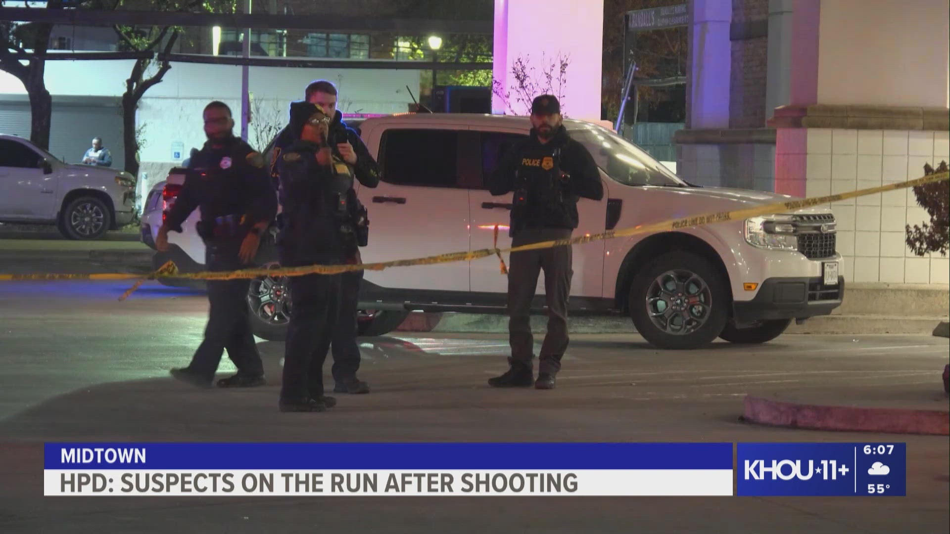 HPD: Suspects on the run after shooting in Midtown | khou.com