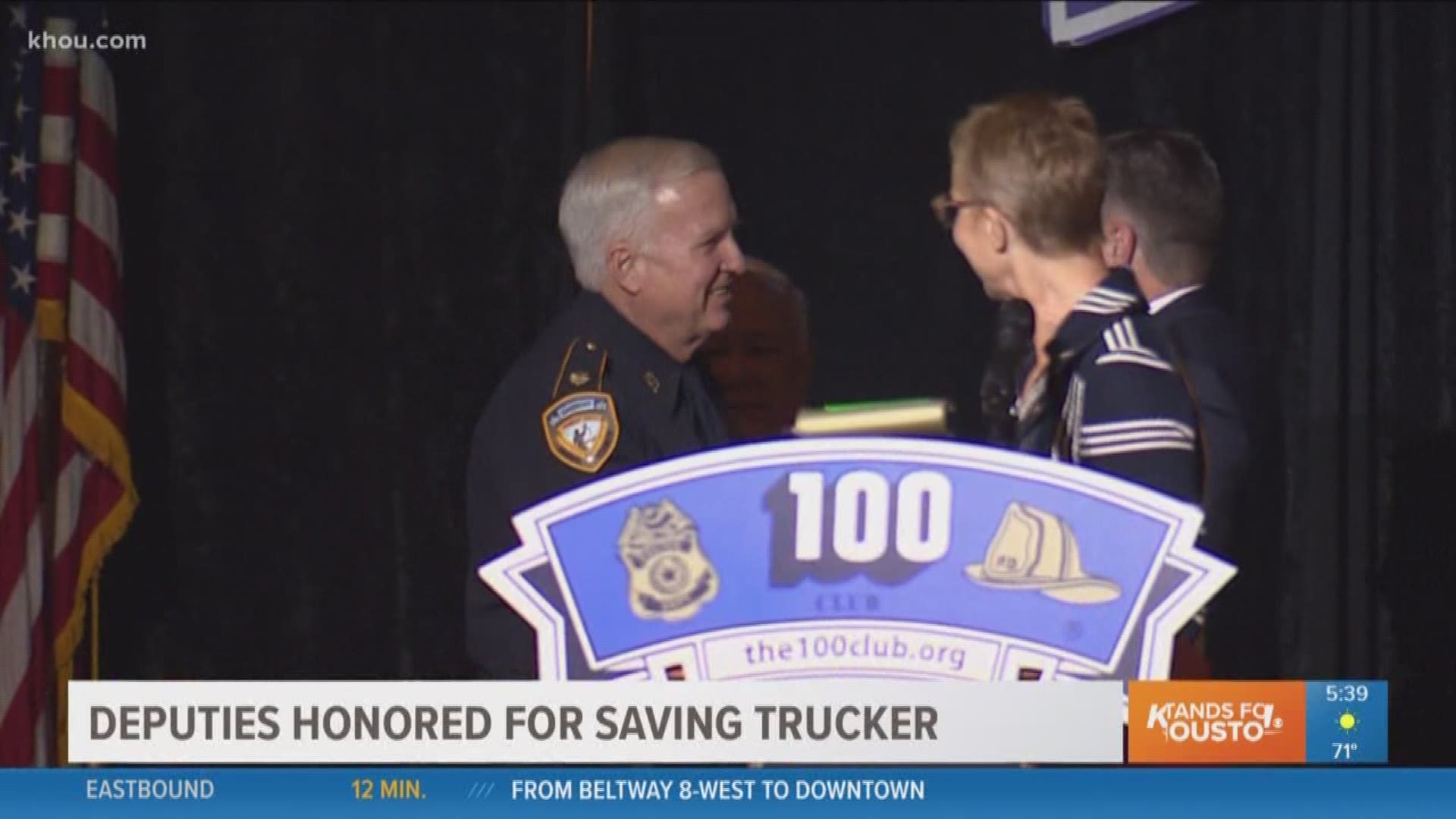 HCSO reserve deputies honored for saving trucker during Harvey