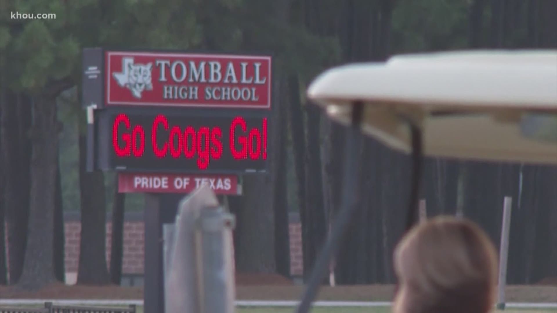 A student at Tomball High School was rushed to the hospital Monday evening after passing out.