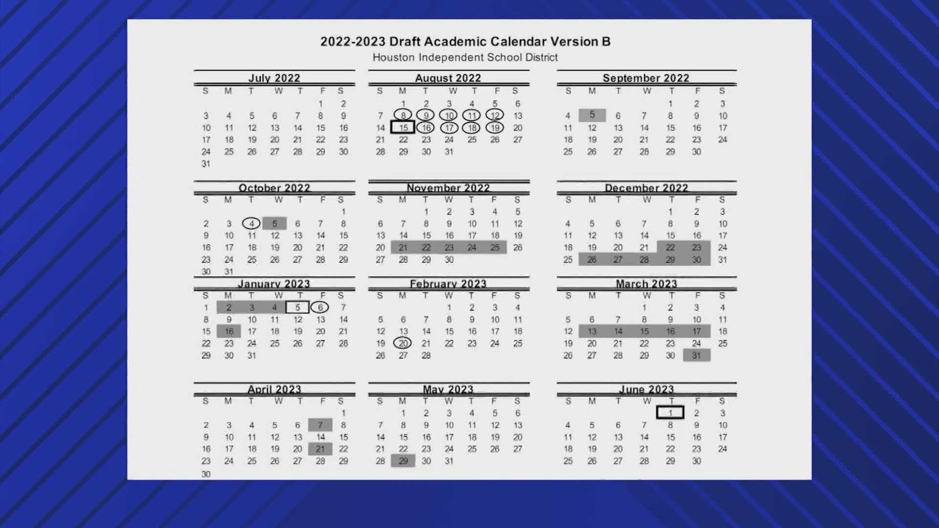 Hisd 2023-24 Calendar - Printable Calendar 2023