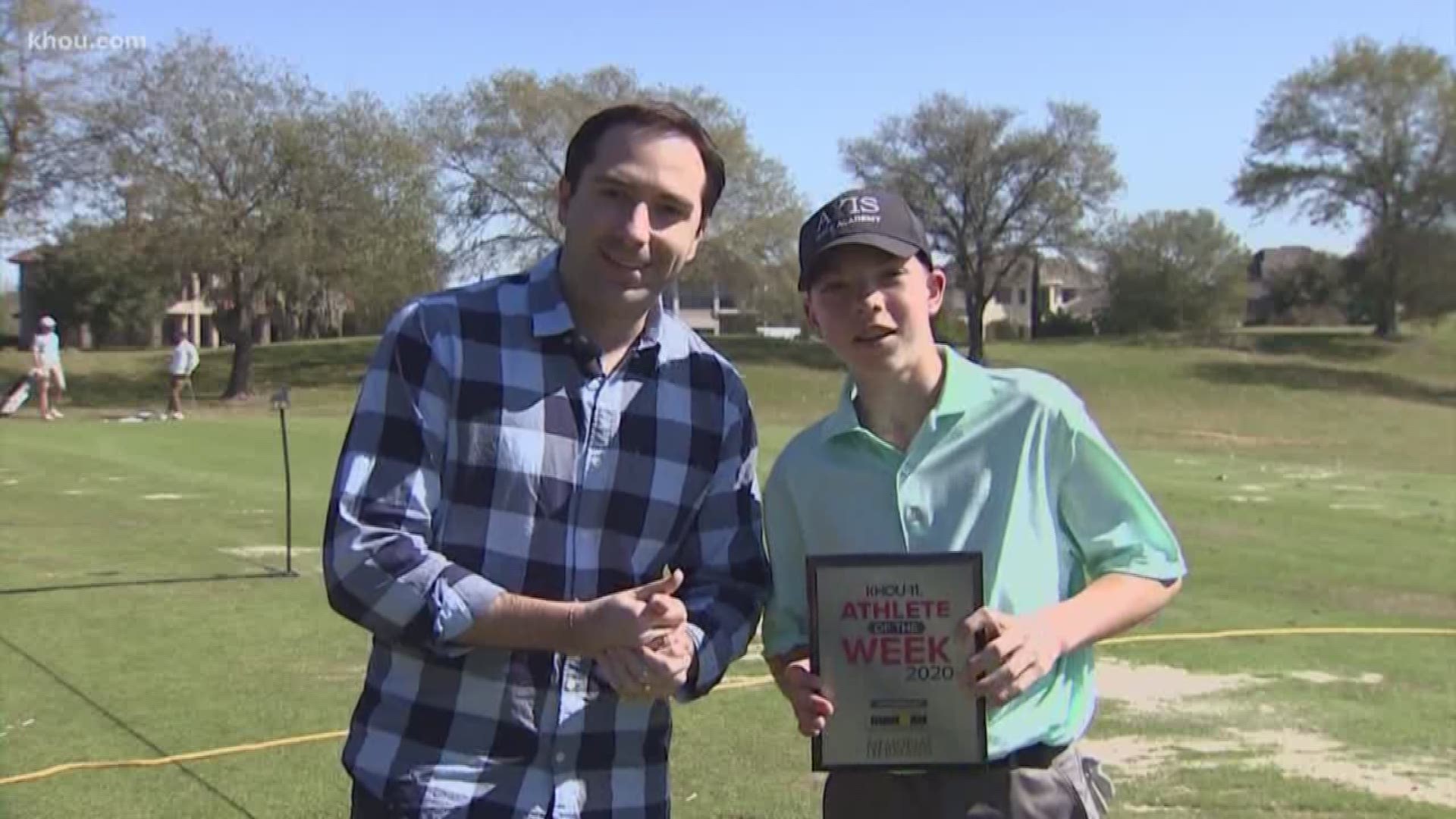 This young man who was set to compete in a junior competition at Augusta National. While the tournament has been postponed, his game is still going strong.