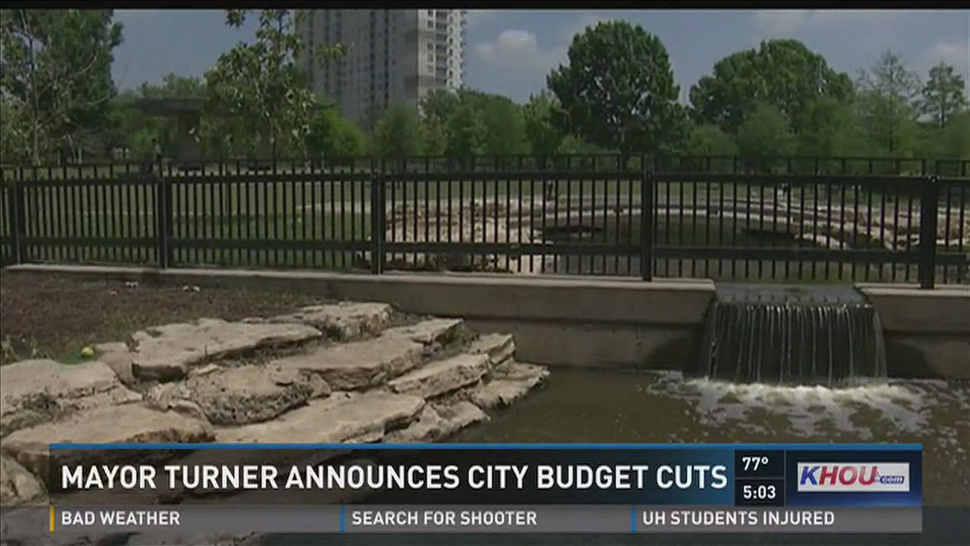 Mayor Sylvester Turner said Friday he's found a way to save more than a thousand city jobs with his new budget. Turner's budget will cut 90 jobs, but he says it could have been much worse because of a $160-million shortfall.