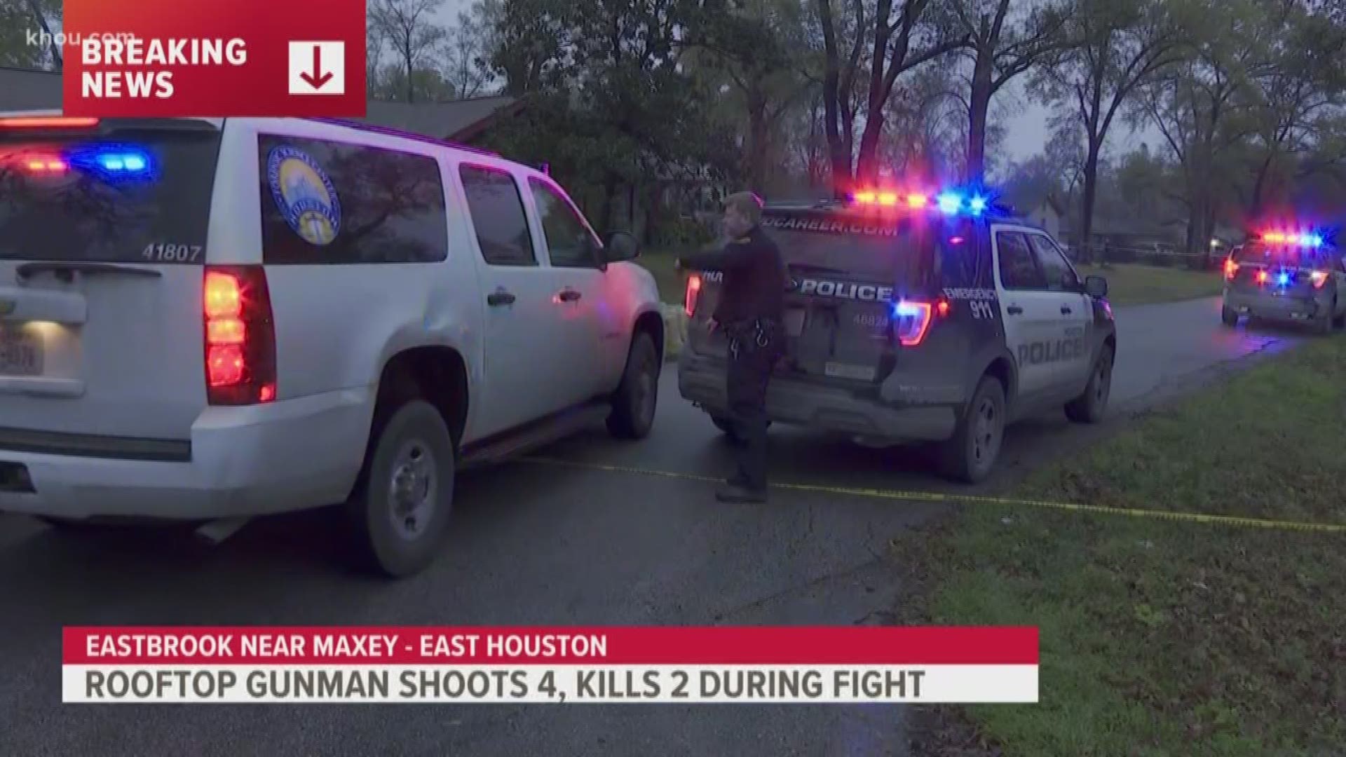Two people are dead after a shooting Thursday between rival groups in east Houston, according to police.