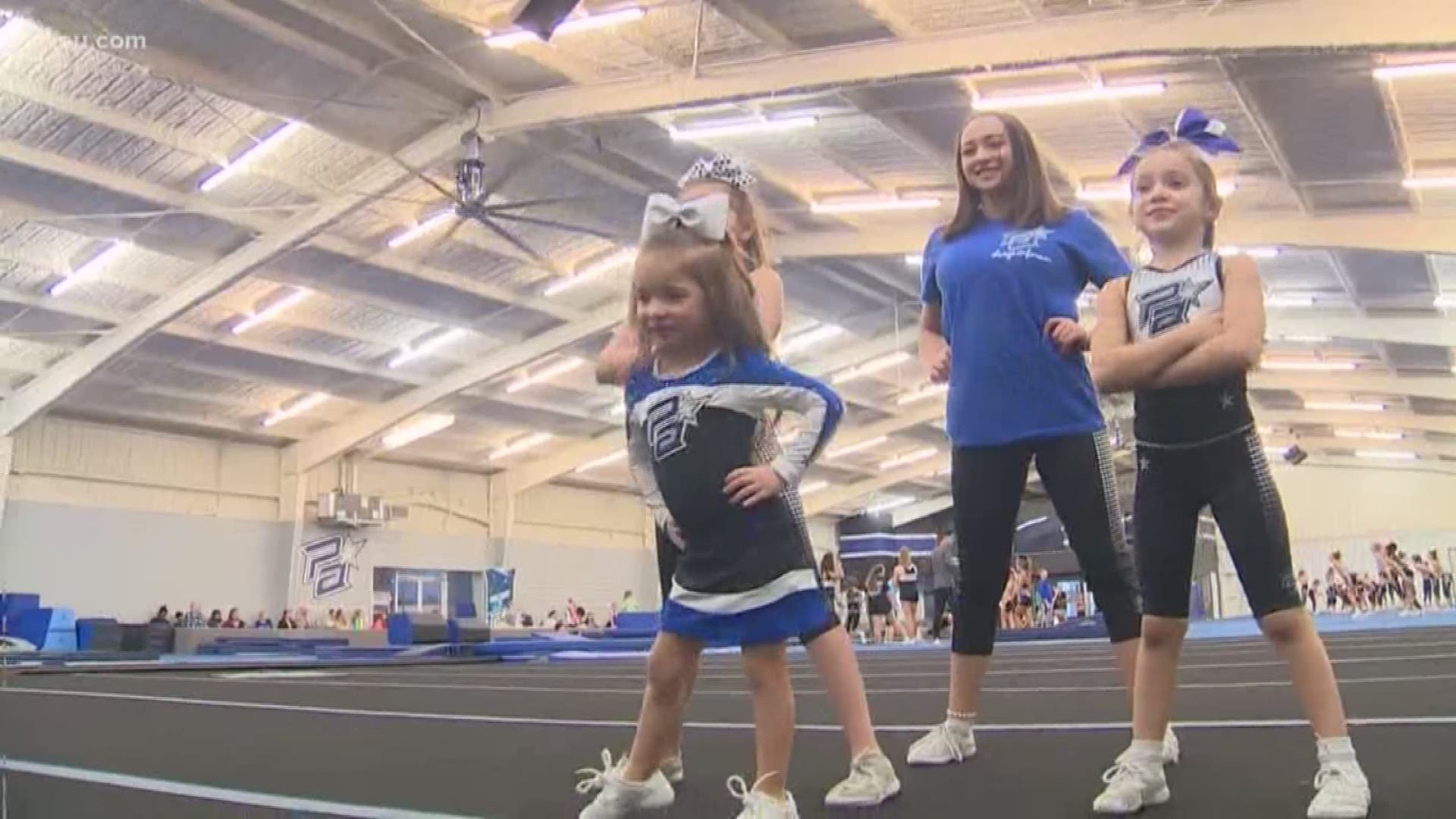 A video of 4-year-old Kynzee Bryan, an incredibly talented pint-sized cheerleader from Cypress, is going viral.