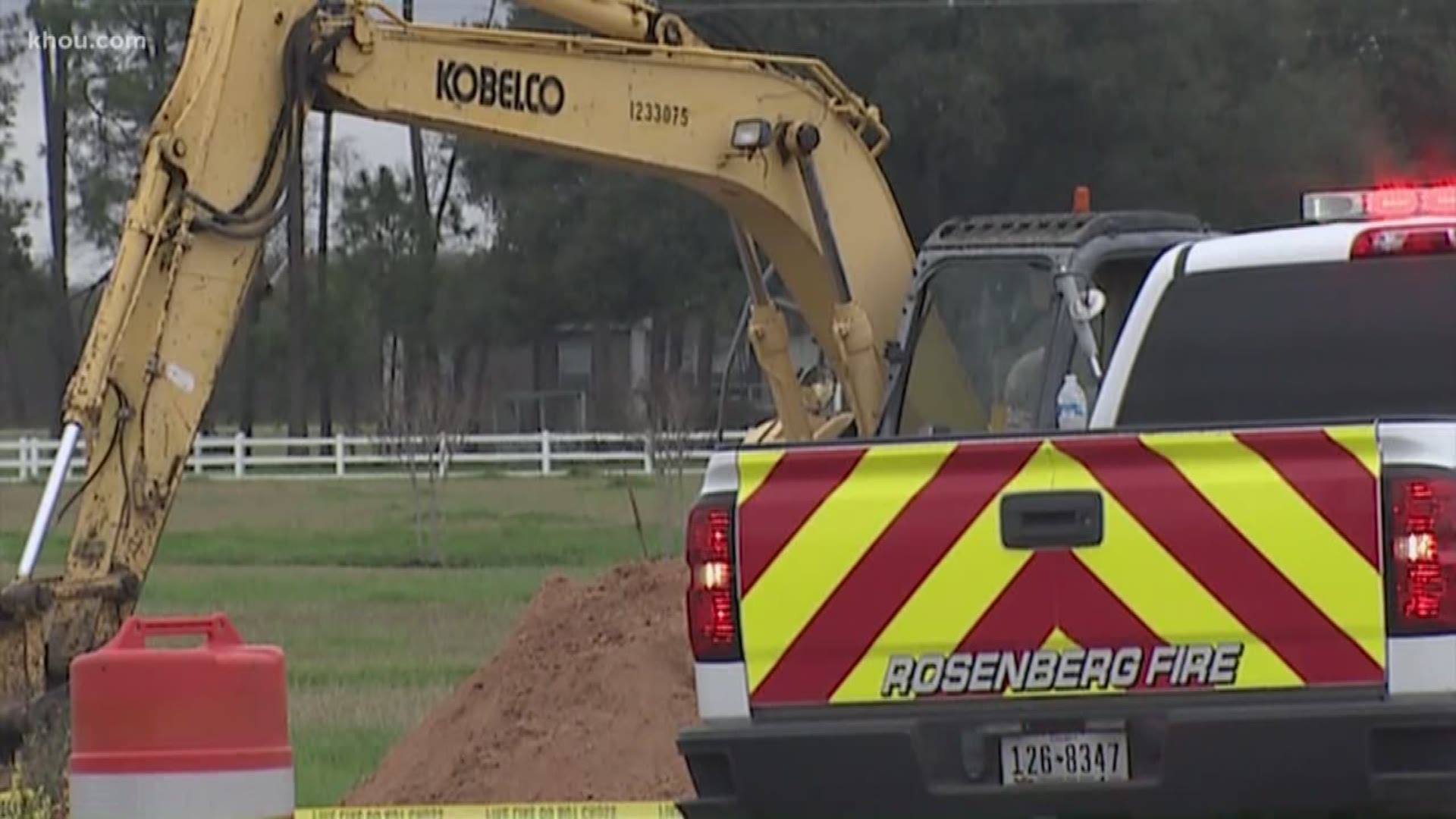 A worker was killed in a trench collapse in Rosenberg on Wednesday.