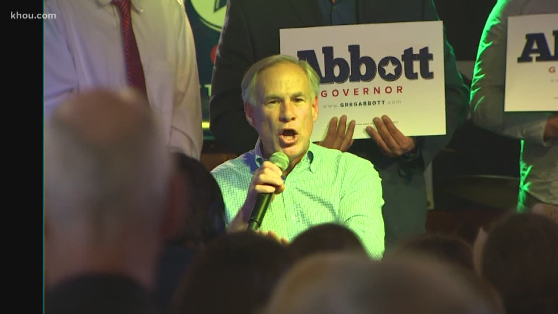 Governor Greg Abbott comes to town pushing people to make it to the polls as President Trump is set to host a rally in downtown Houston.