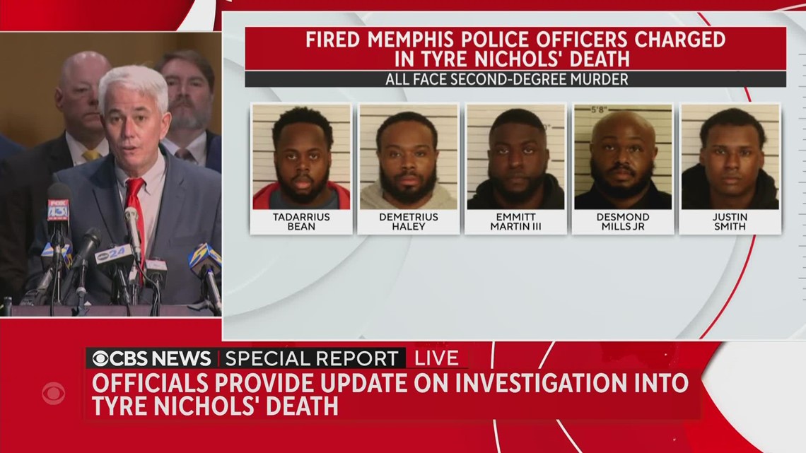 Tyre Nichols Killing: 5 Ex-Memphis Cops Charged With Murder, Kidnapping ...