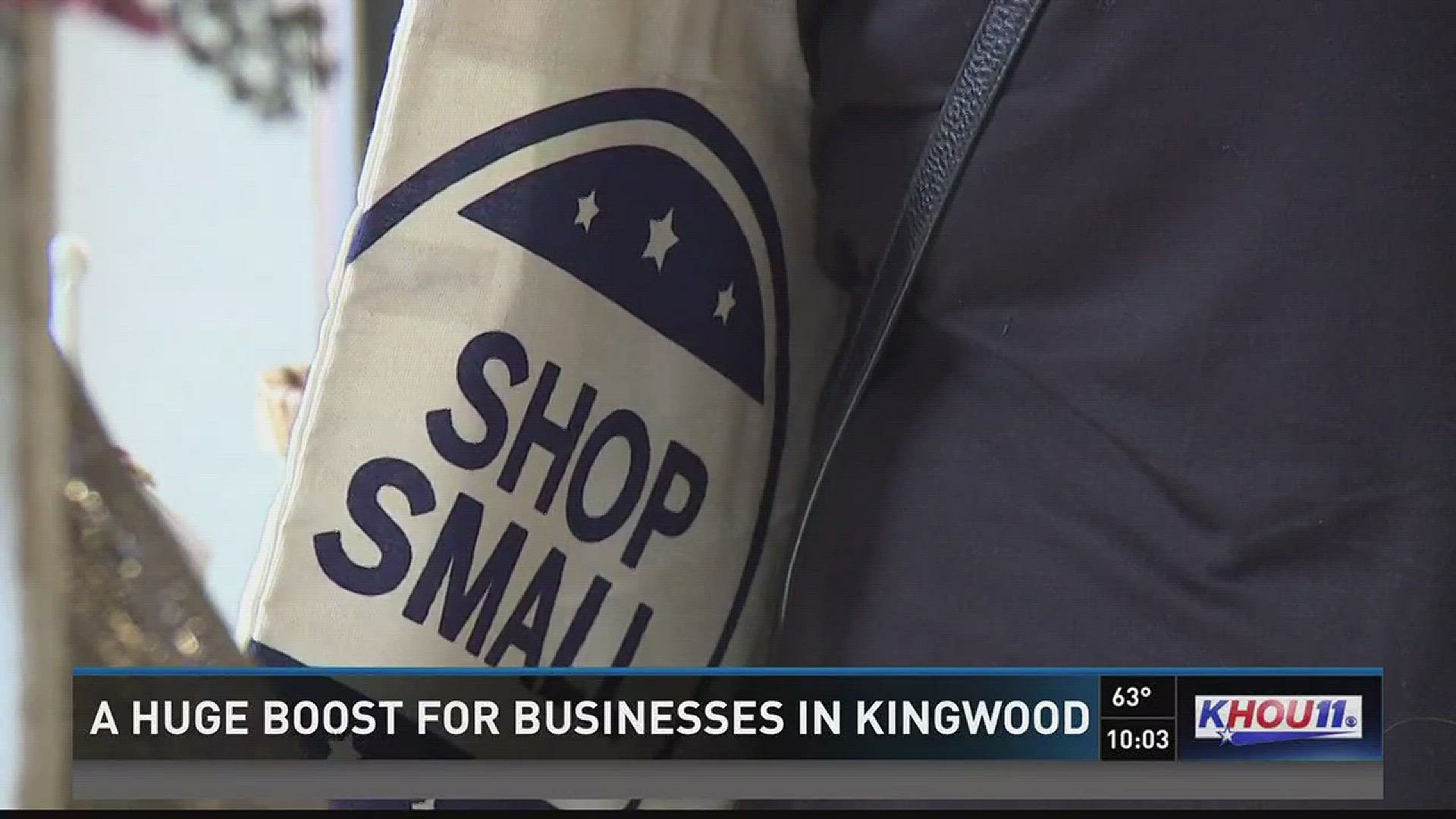 Shoppers in Kingwood and across the Houston area helped out local small business owners on Saturday who are still trying to get back on their feet after Hurricane Harvey flooded their businesses.