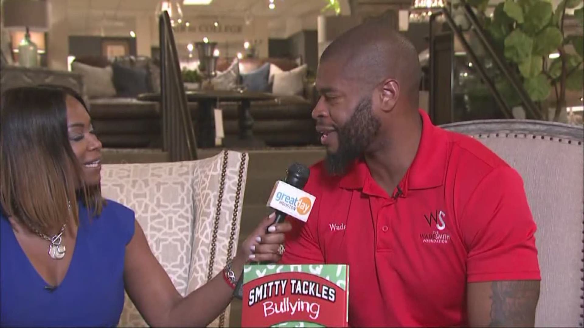 Great Day Houston's Deborah Duncan talks with former Houston Texan Wade Smith about his children's books and the importance of providing books for all children.