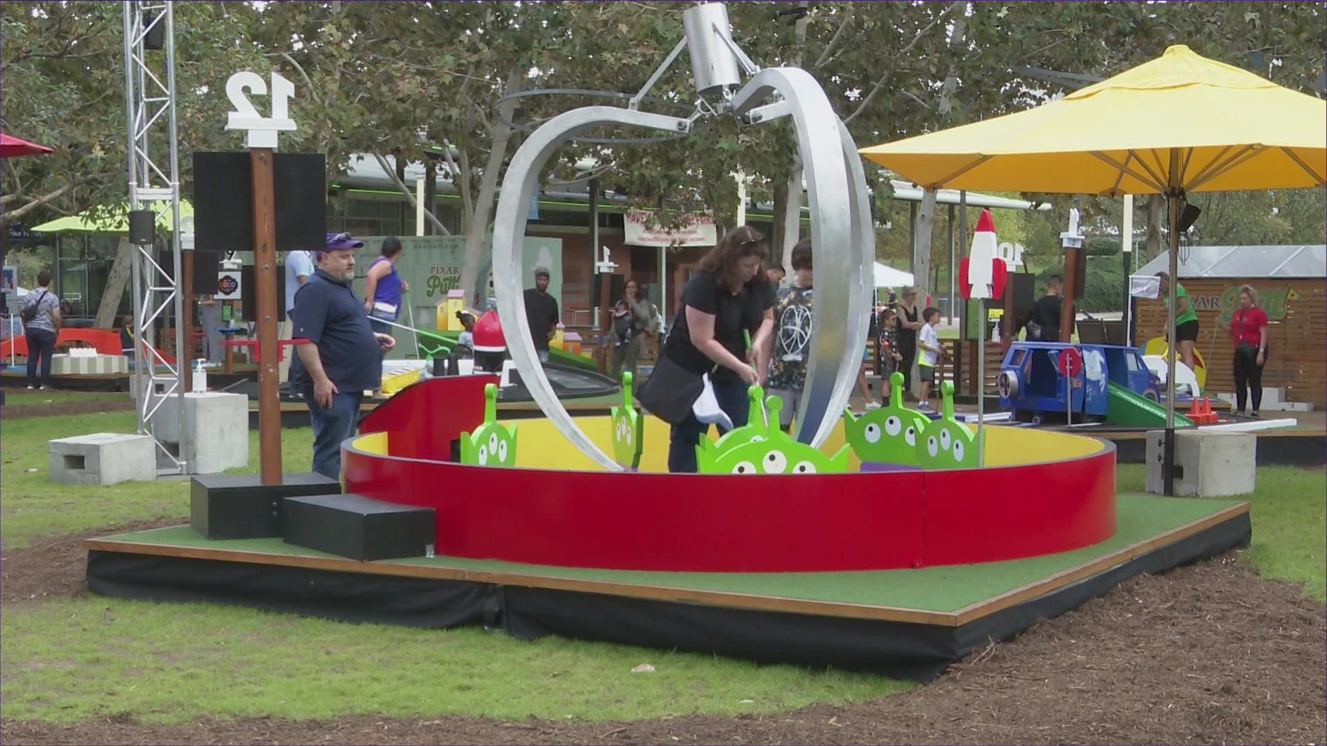 PIXAR PUTT is available at Discovery Green until March 20, 2022. Tickets are available online only at pixarputt.com