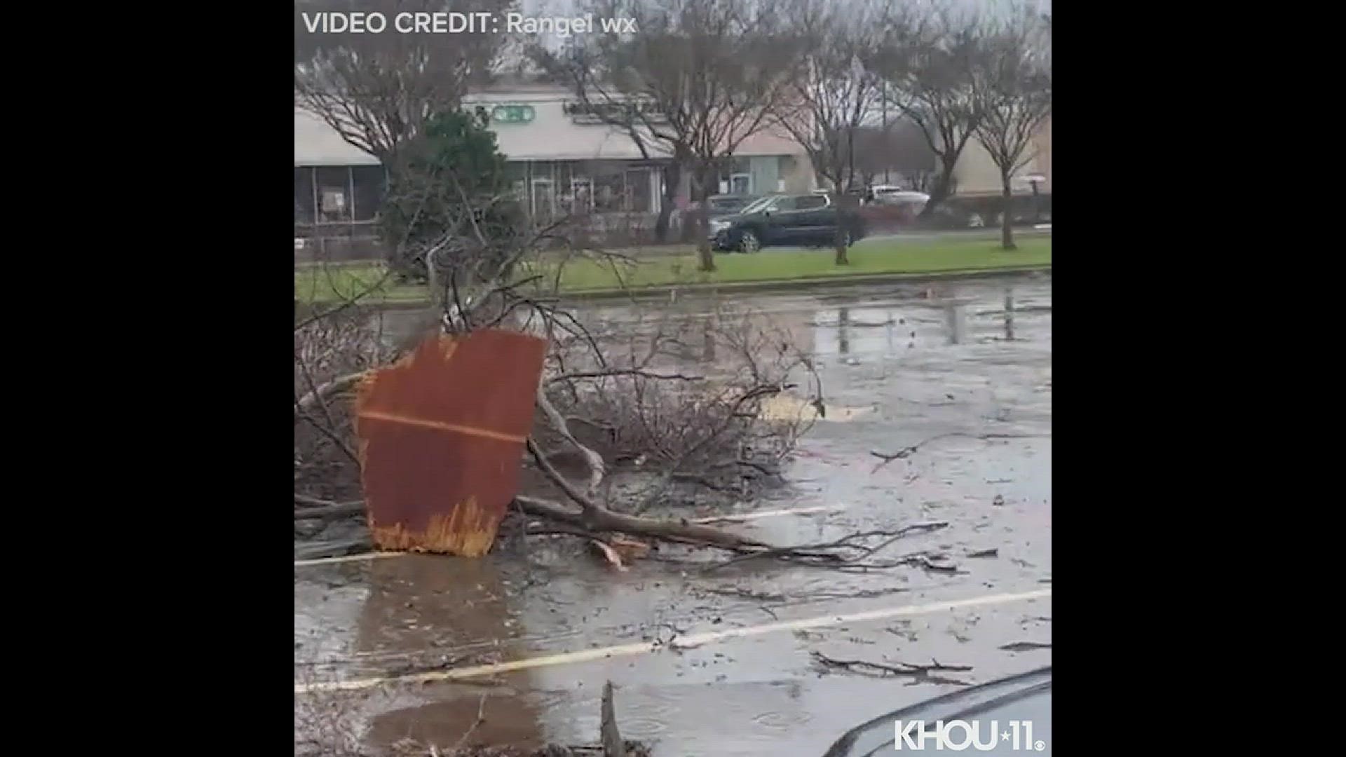 Pasadena tornado damage
