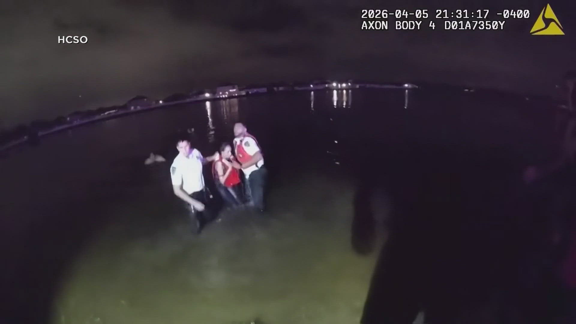 Daring rescue: Deputies save driver from submerged car in retention ...