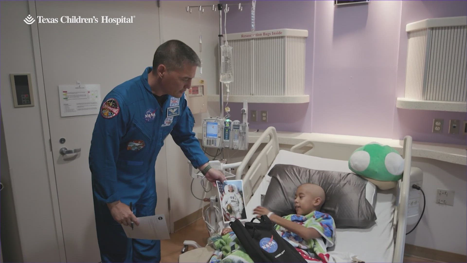 The patients at Texas Children's Hospital got some out-of-this-world visitors.
