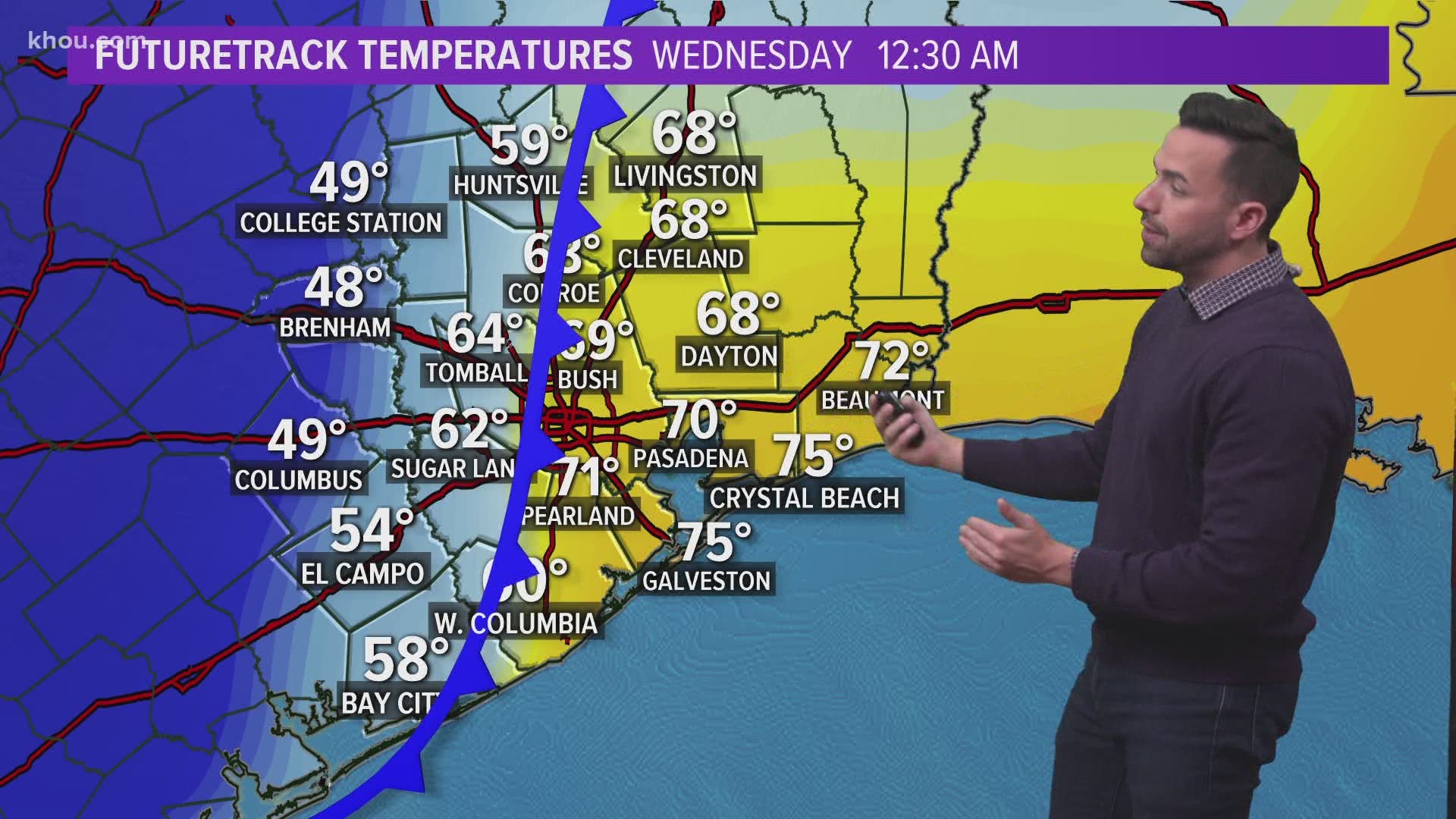 Houston cold front Get ready for even more chilly weather