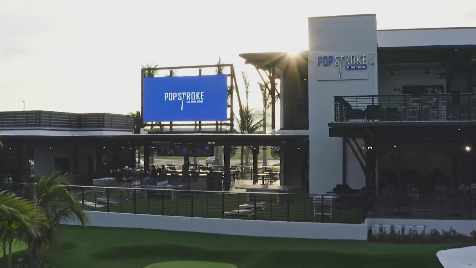 PopStroke consists of two 18-hole putting courses, a restaurant, a rooftop bar and more.