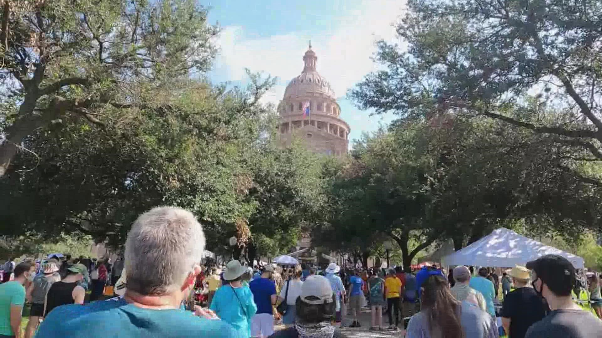 The fight to pass federal voting legislation hit a fever pitch on Saturday at the Texas State Capitol.