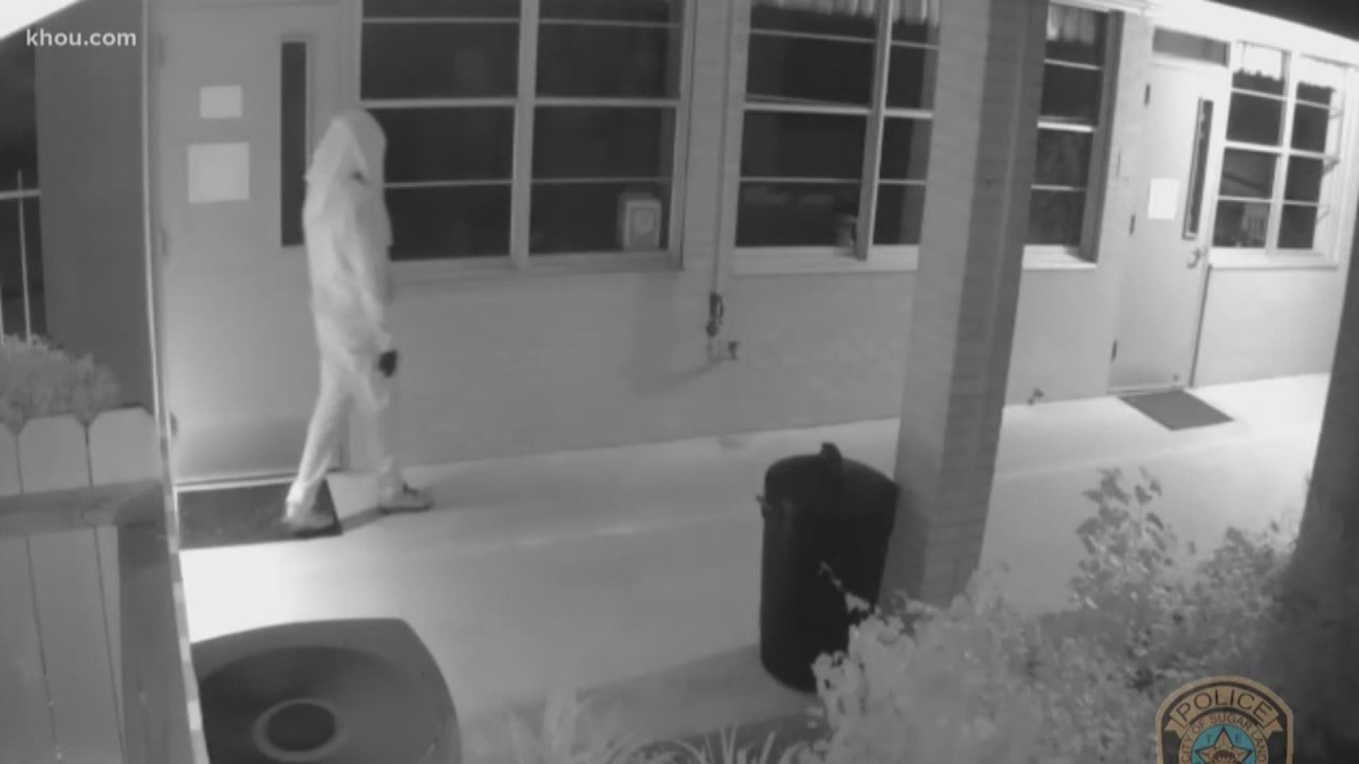 Sugar Land police are looking for a man involved in burglaries at three local churches.