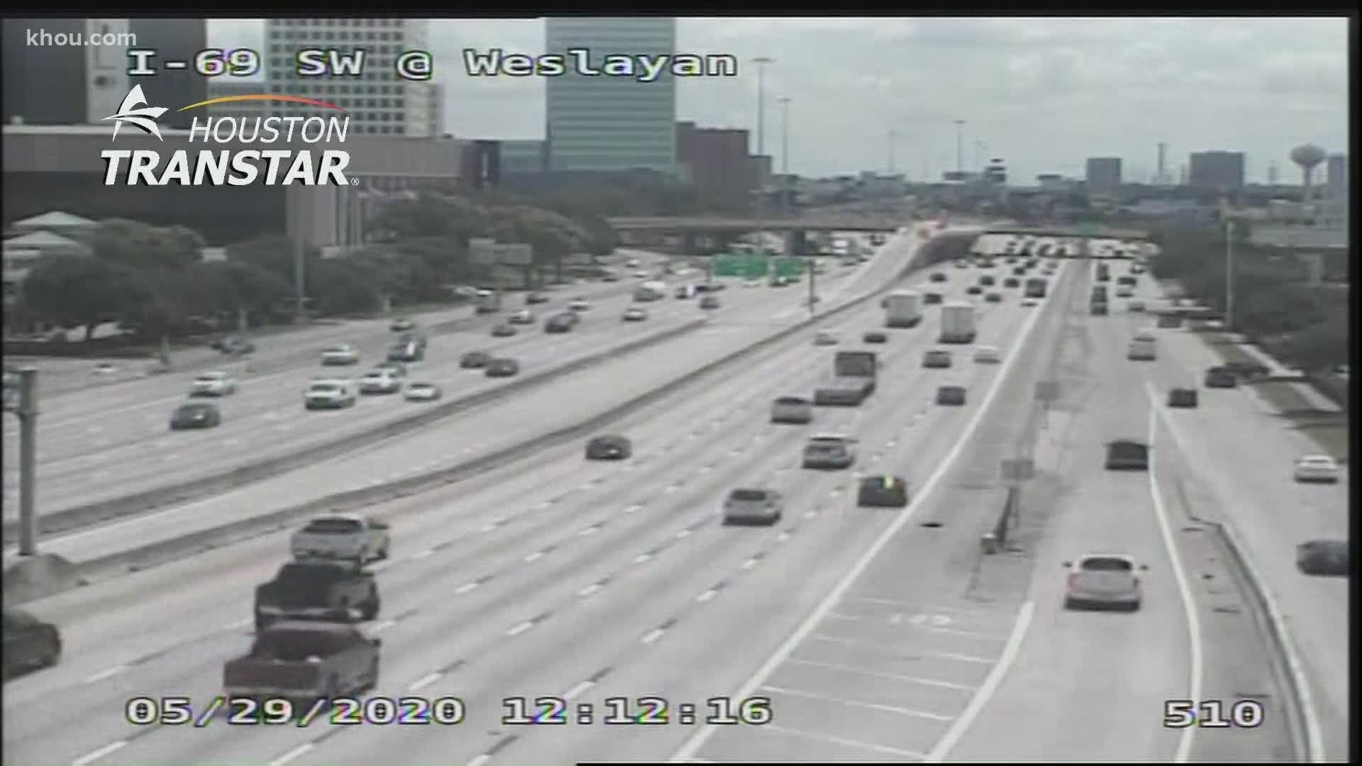 The Southwest Freeway closed both ways between West Loop, Wesleyan this weekend for major construction project that will begin 9 p.m. Friday.