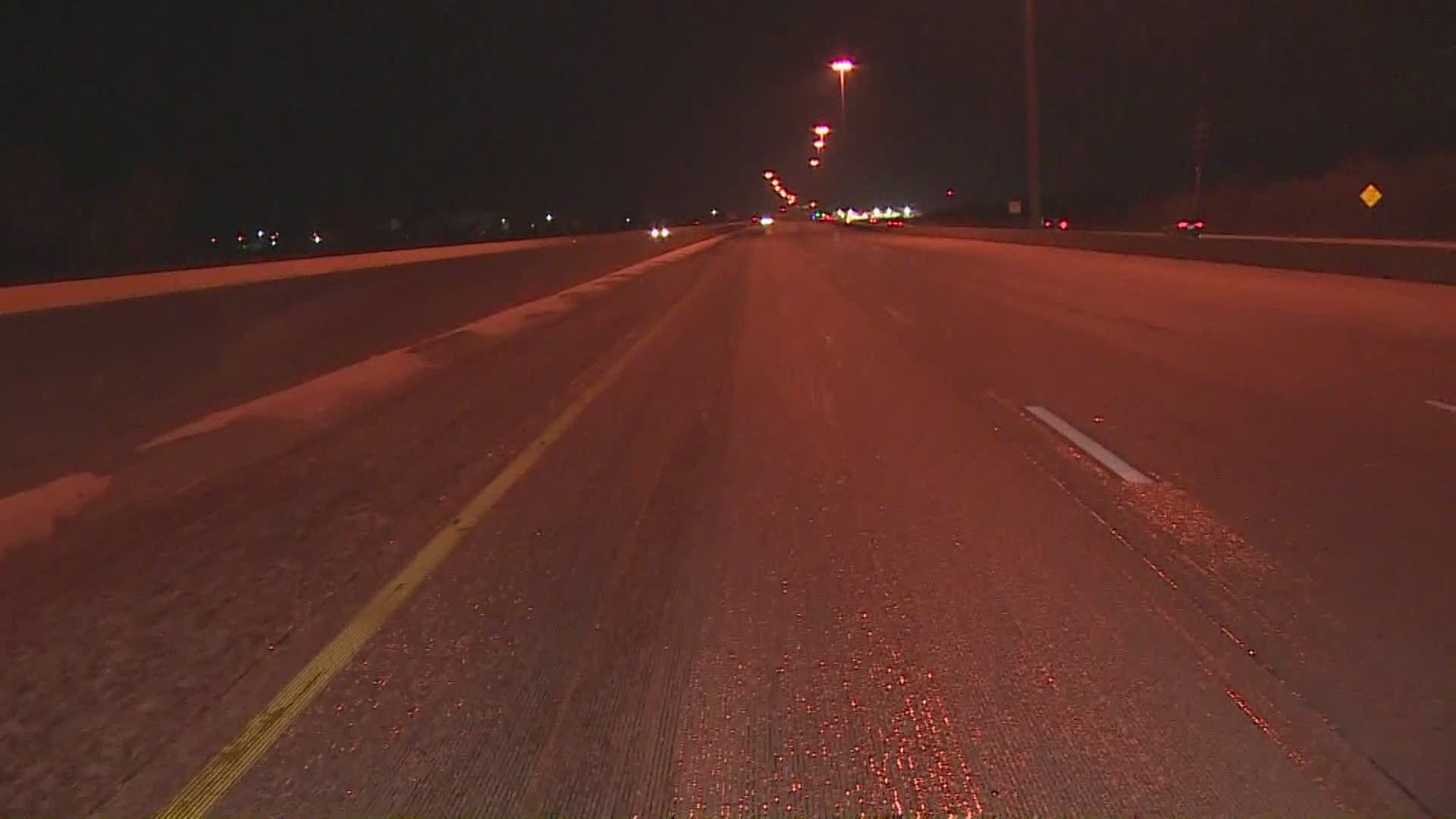 #HTownRush's Michelle Choi is tracking icy conditions on Highway 290 westbound near Grand Parkway/99