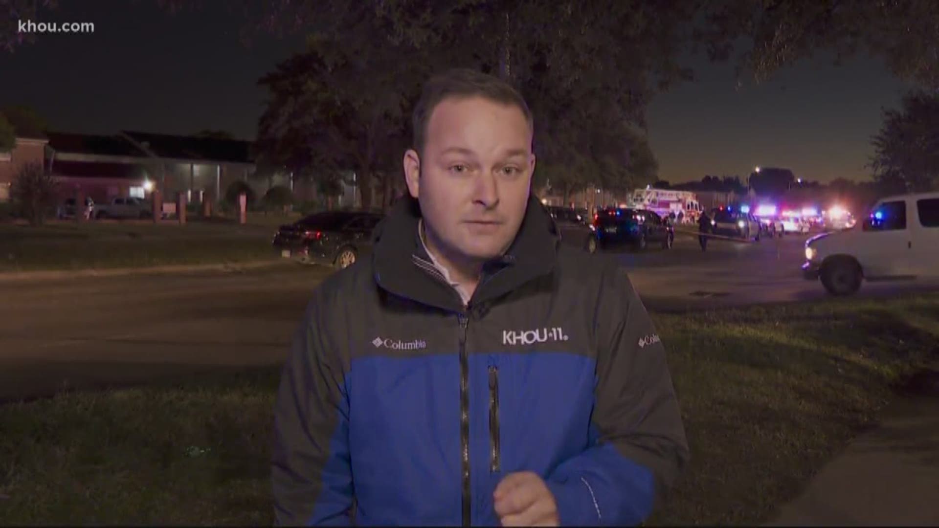 A man was shot by Houston Police Wednesday evening after he allegedly charged at officers who tried to get him out of the street.