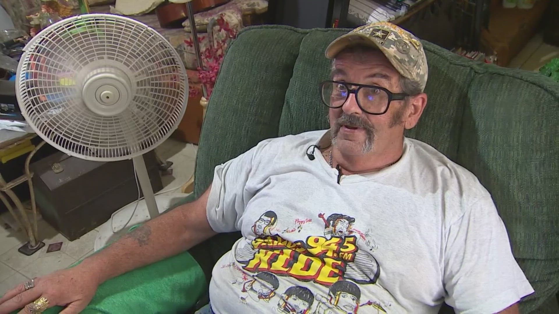 Veteran Ron Walker says his home is now cooling off after a repairman donated his time and Goodman gifted him a brand new AC unit.