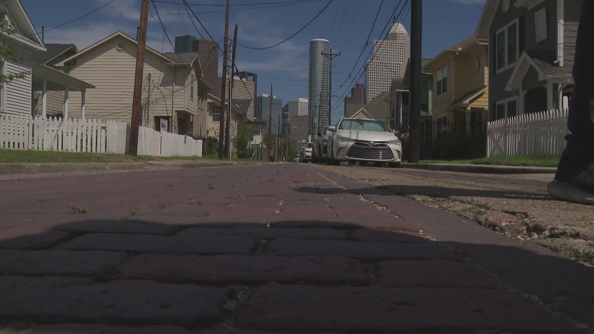 Houston Mayor John Whitmire is working with community groups to restore the historic brick-paved roads laid by free slaves in Freedmen's Town.