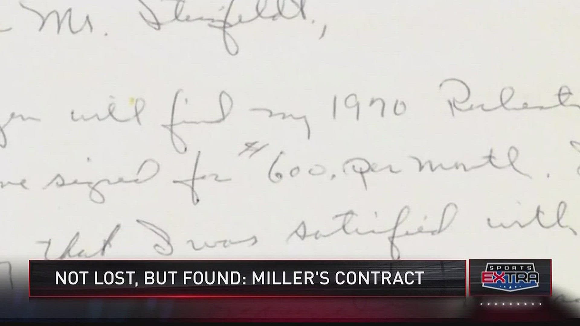 Houston Astros' AAA pitching coach coach Dyar Miller now has something he'd forgotten about: his 1970 player contract for the Rochester Red Wings.