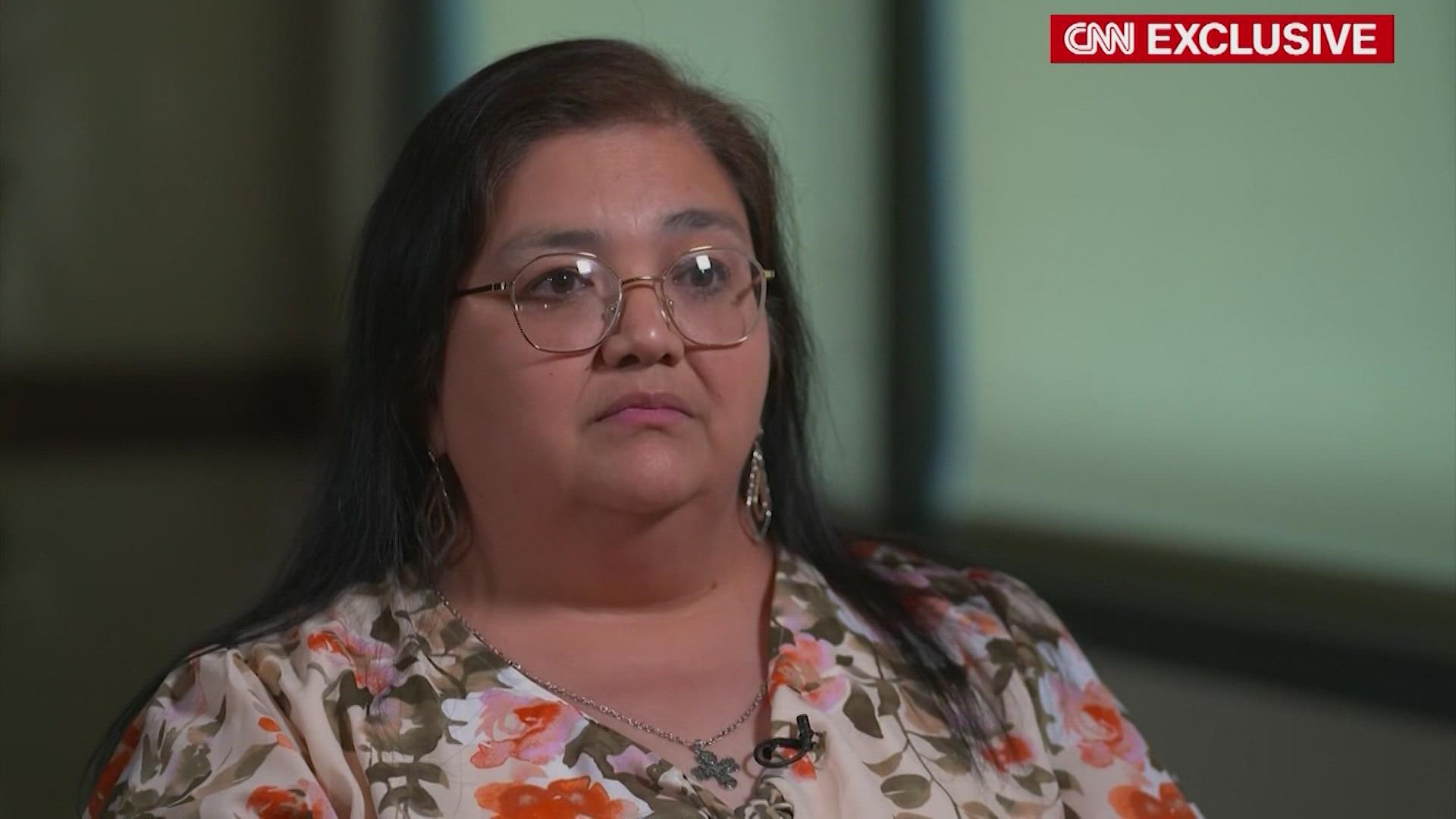 Mandy Gutierrez broke her silence in an interview with CNN. She is defending her actions during the mass shooting inside the Uvalde school that left 21 dead.