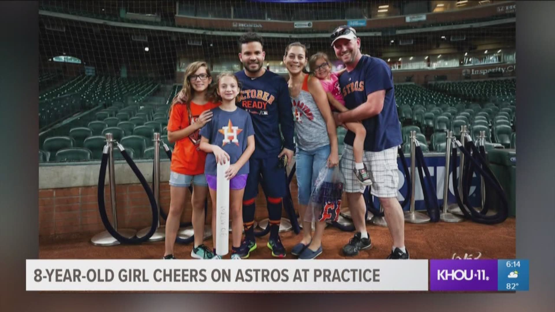 CHEERS FOR CHLOE: Astros go to bat for young fan who was yelled at for  cheering during game