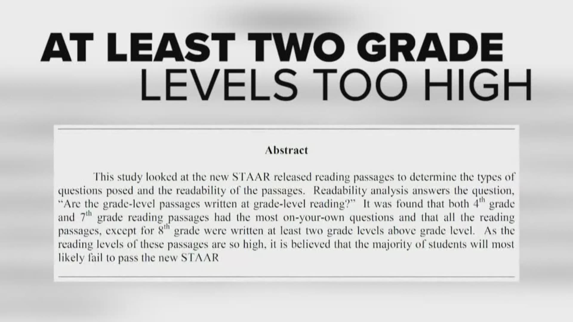 Teachers are wondering if the STAAR reading test is too popular for students.