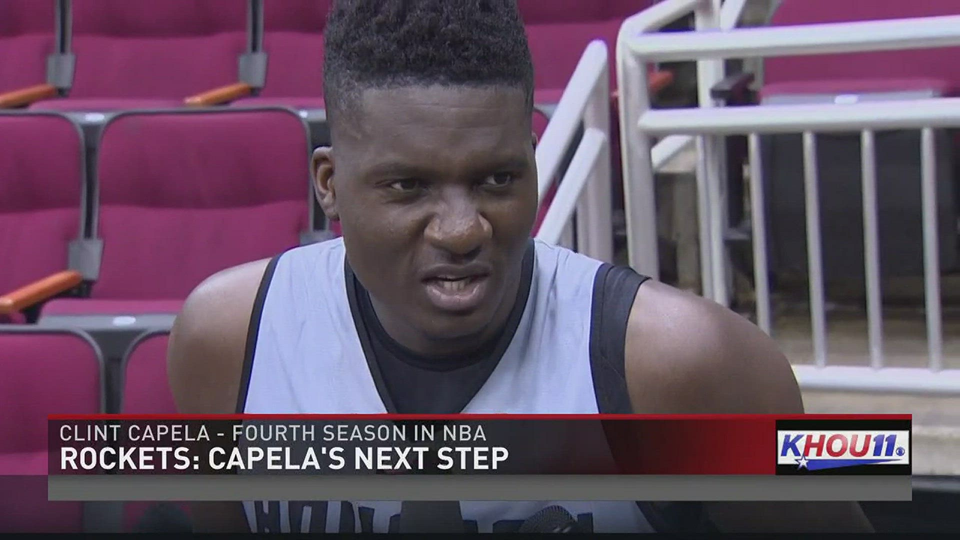 Clint Capela continues to improve on the court.