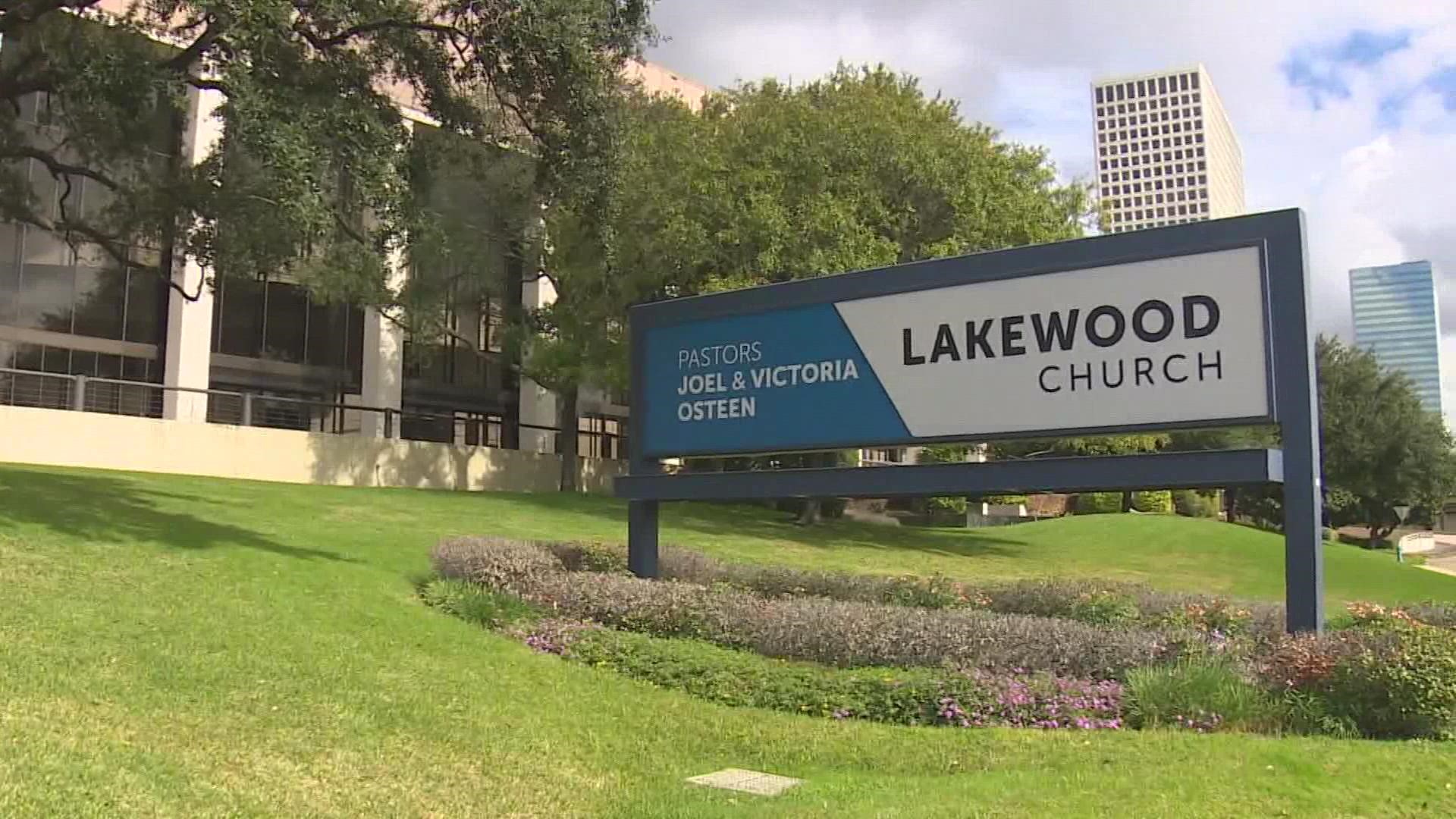 Lakewood Church told KHOU 11 News they did thank the person who found the money several times that day.