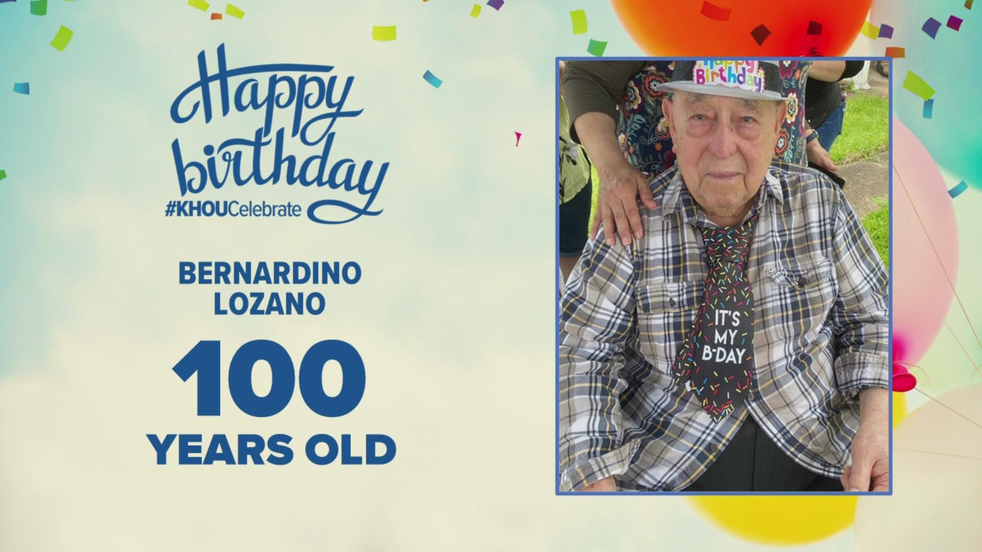 Happy 100th birthday to Bernardino Lozano! We're also celebrating 6-year-old twins and a 9-year-old who is pretty as a princess.