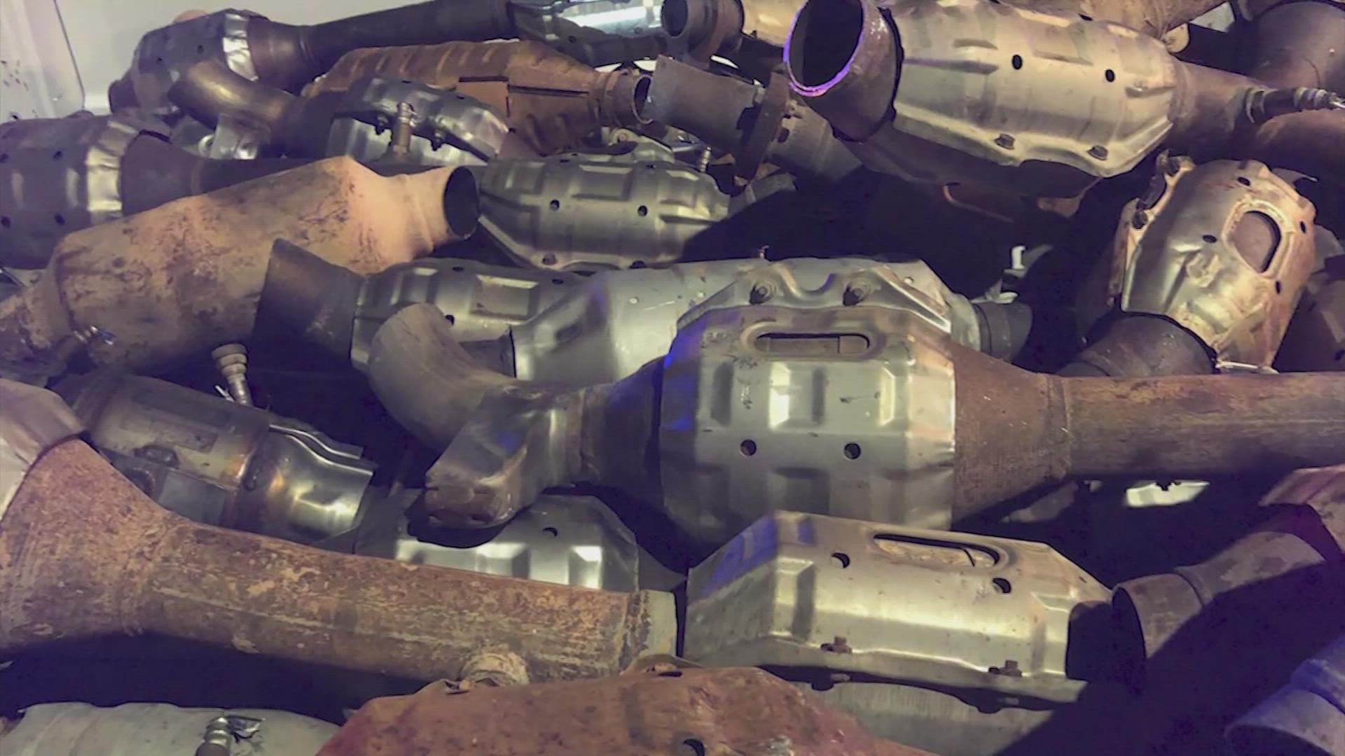 HPD officers find hundreds of stolen catalytic converters