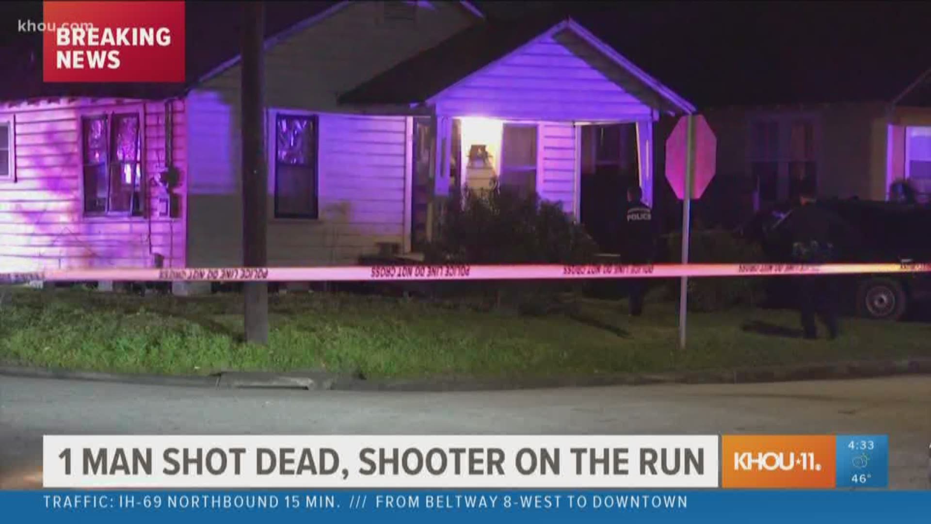 Man shot dead on his porch in north Houston | khou.com