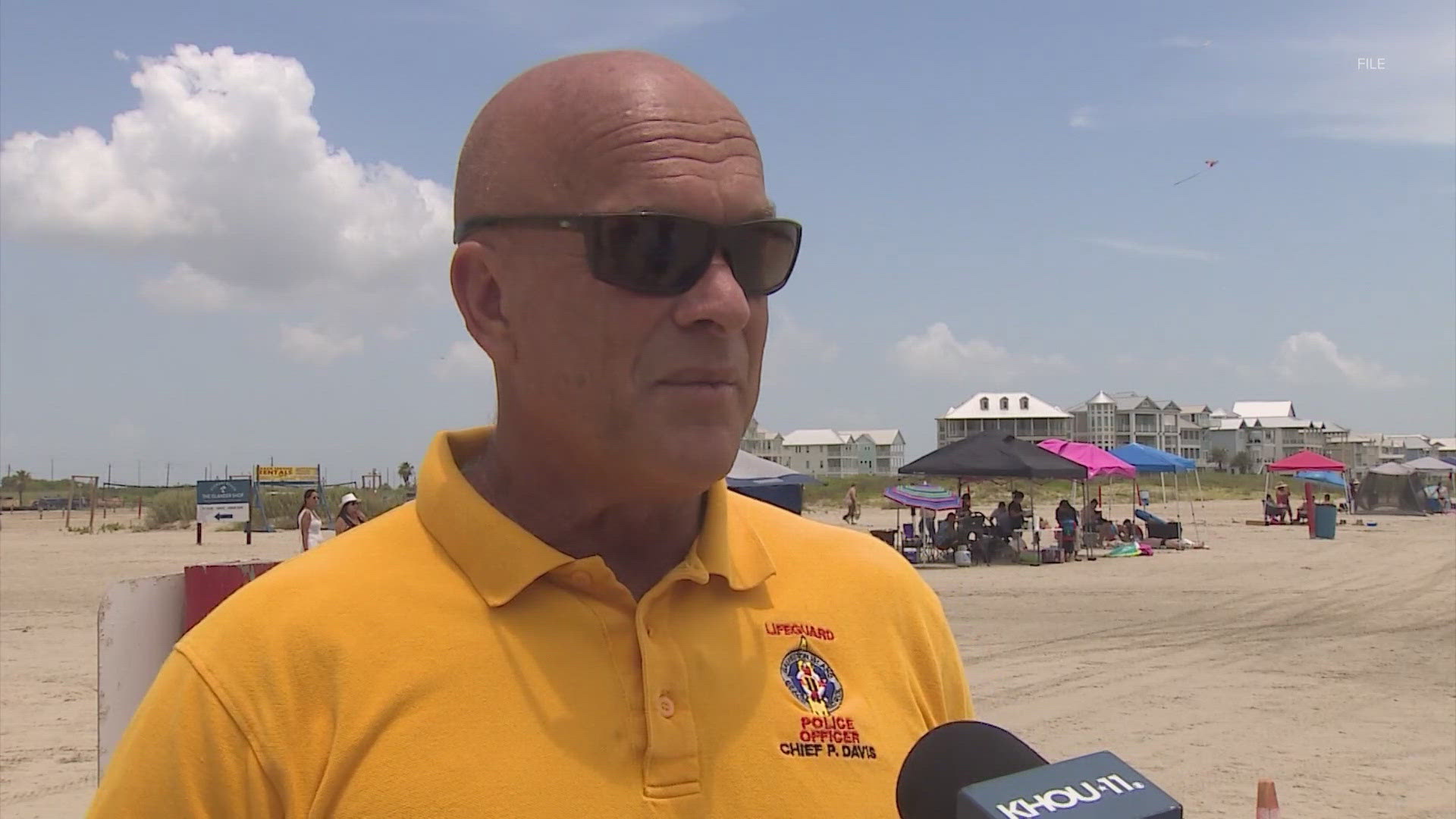 Galveston Beach Patrol Chief Peter Davis is on leave pending an investigation into unauthorized overnight stays at Stewart Beach Pavillion.