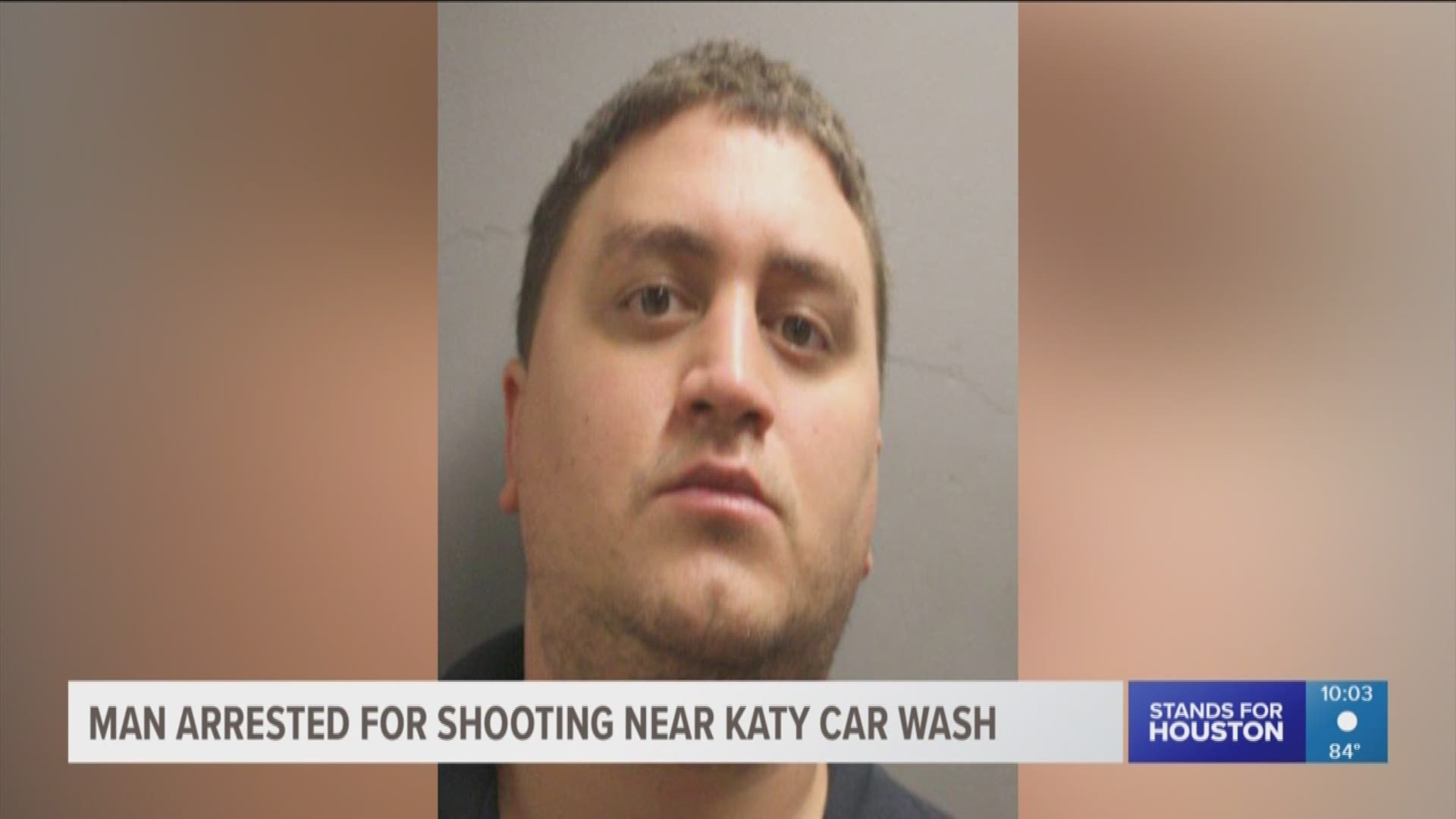 A man has been arrested in the drive-by shooting at a car wash in Katy that injured one woman.