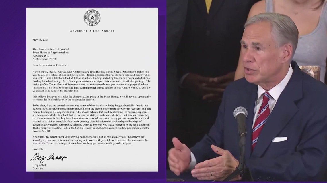 'Bring us back' | Democrats push Gov. Abbott for special session to deal with school funding crisis - Vimarsana News