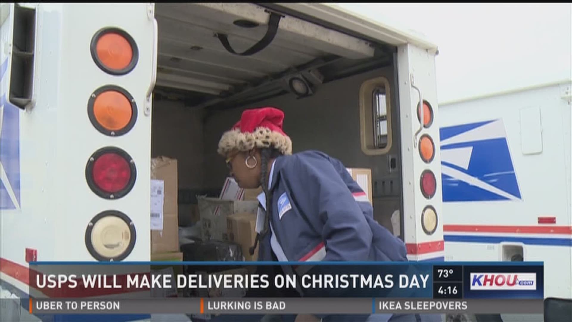 USPS will make deliveries on Christmas Day