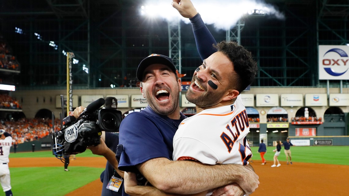 Multiple Photos of Jose Altuve Celebrating With His Shirt off Prove He's  Really Not That Shy