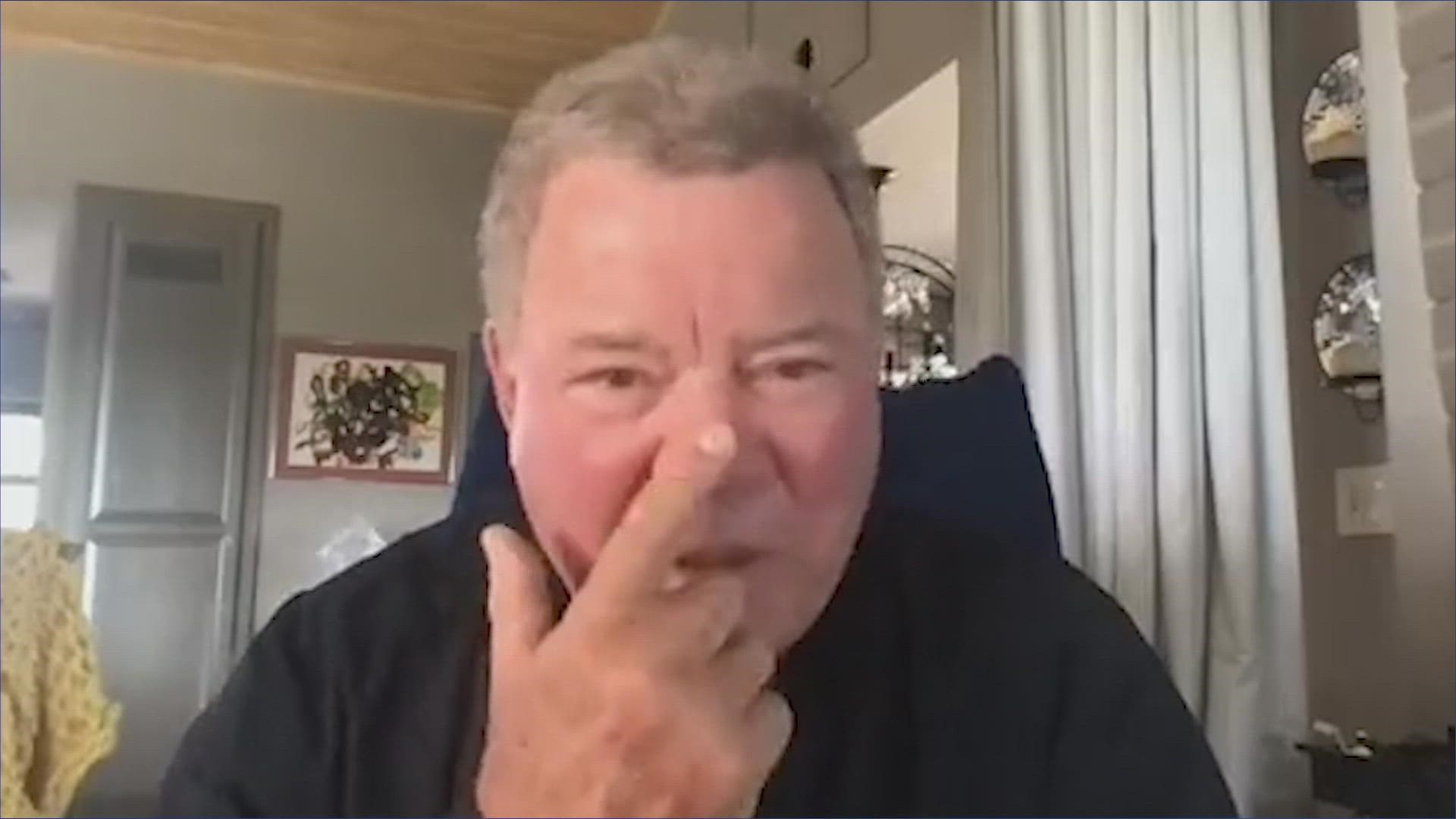 On Wednesday, William Shatner will boldly go where no 90-year-old man has gone before.